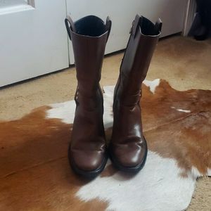 Harley Davidson  Brown Biker Boots - Size 6